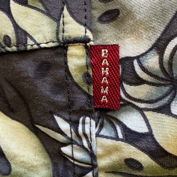 TOMMY BAHAMA Swim Trunks Men Shorts Lined Paradise Nation Gray Tropical Large - Picture 7 of 10